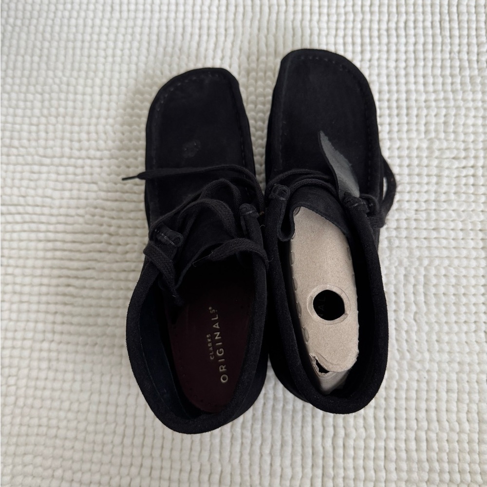 Clarks Men's Black Suede Shoes